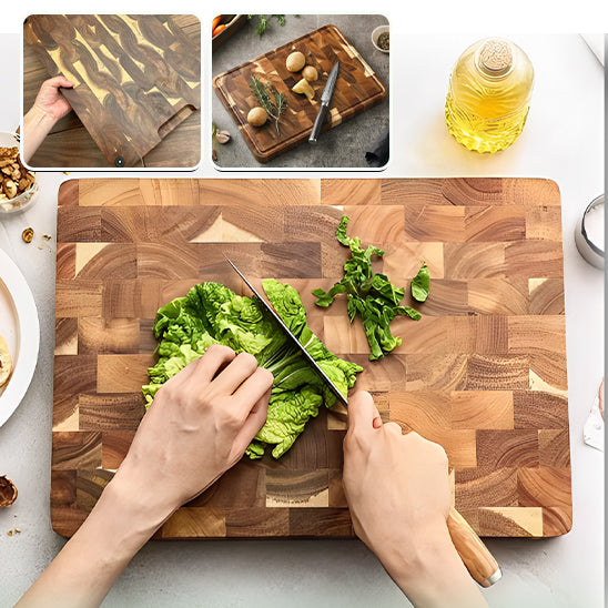 Planche à découper double face en bois d'Acacia